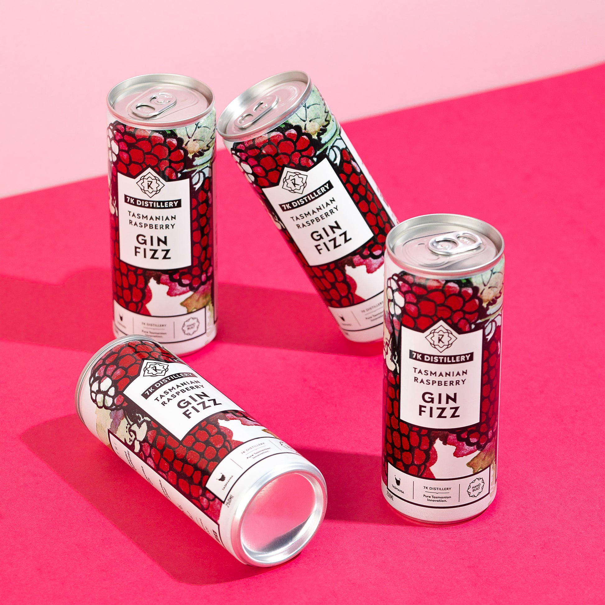 Tasmanian Raspberry Gin Fizz - 7kdistillery