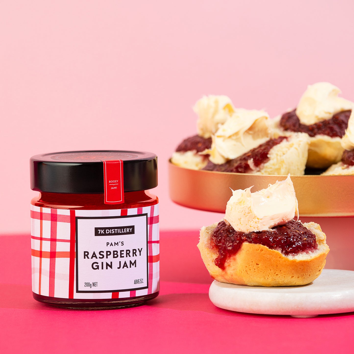 Pam's Raspberry Gin Jam - 7kdistillery