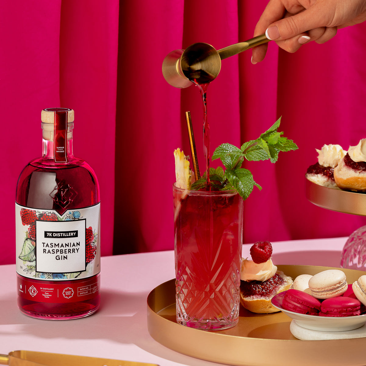 Gin Raspberry 7K Distillery | Tasmanian Raspberry Gin | The Best Raspberry Gin ...